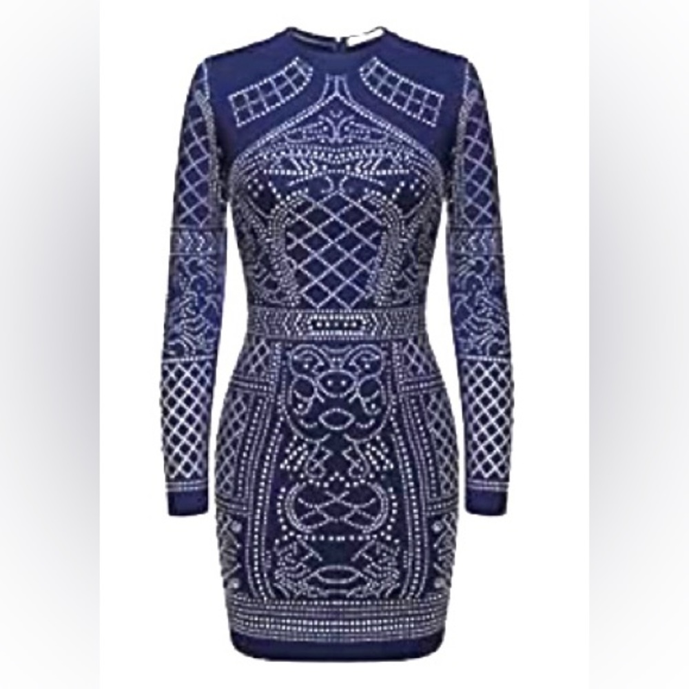 NWT Meaneor Navy Blue Dress